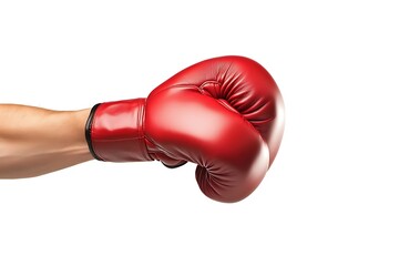 Illustration of boxing gloves on white background. Design element for logo, label, emblem, sign.