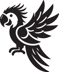 illustration of an parrot tattoo