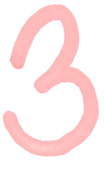 Pink number three 