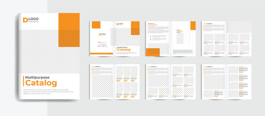 Product catalog or catalogue template design	