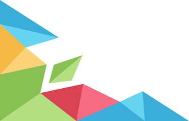 Geometric Colorful Corner