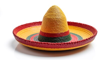 Colorful sombrero for National Hispanic Heritage Month, vibrant cultural symbol, marketing potential in events, education, festive use, copy space available.