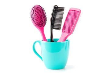 Professional hairdresser tools on table