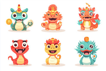 Cute snake, Chinese New Year symbol.