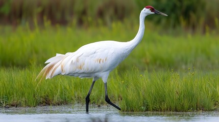 Whooping crane --ar 16:9 --style raw --v 6.1 Job ID: fe47b75c-8d7e-4740-800f-18df8a8a4180