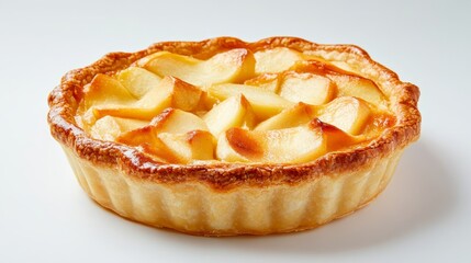 Freshly Baked Apple Tart with Golden Crust