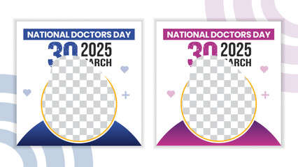 International doctor day social media post design for a brading medical hospitals 