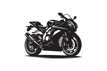 Motorcycle silhouette vector illustration 