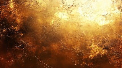 Obraz premium Abstract golden texture illuminated by warm light in a radiant atmosphere