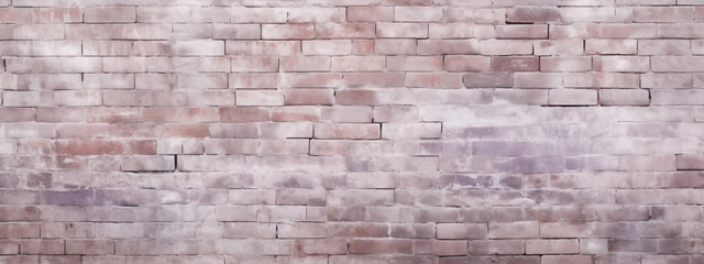 Old Red Brick Wall Background, Wide Panorama of Masonry, Black Brick Wall with Neon Lights, Dark Background for Design