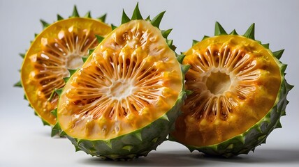 Kiwano Melon Still Life Avatar on White Background