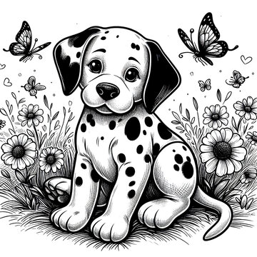 recommend clip art: dalmatian dog 