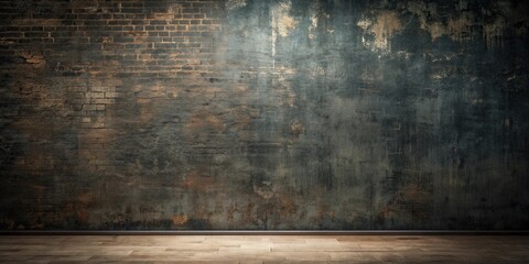 Vintage black wall with textured background, grunge, retro, aged, weathered, dark, surface, design, old, urban, rough
