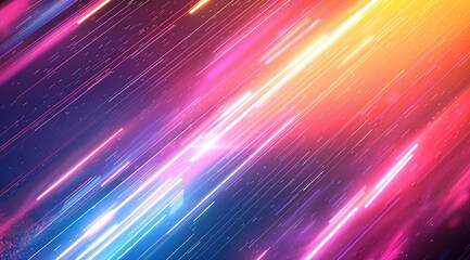 Fototapeta premium Abstract Neon Lights Streaks Background