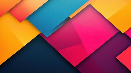 Abstract Geometric Shapes: Vibrant and bold, this abstract geometric background features overlapping colorful shapes, creating a dynamic and modern design.