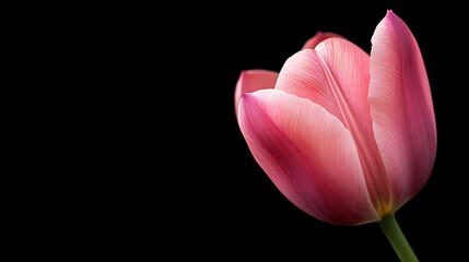 Tulip, the beauty of the gradient of petal colors