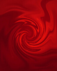 Fiery Red and Orange Swirl