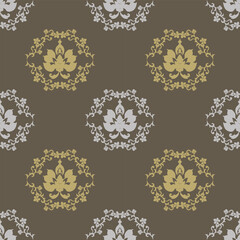 seamless damask pattern, Very beautiful seamless pattern design for decorating, wallpaper, wrapping, paper, fabric, background, backdrop and etc.