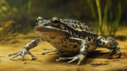Fototapeta premium African Frog. African Clawed-frog (Xenopus laevis) in its Natural Habitat