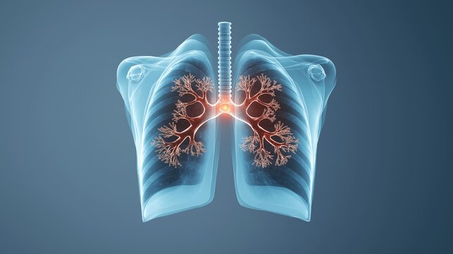 X-ray showing left lung pneumonia with visible air bronchograms