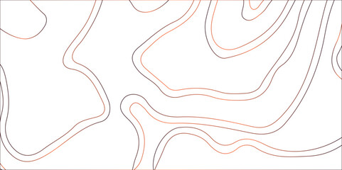 map and landscape terrain texture grid. Abstract lines background. Contour maps.  map background. geographic line map with elevation assignments. white wave paper and geographic golden line abstract b