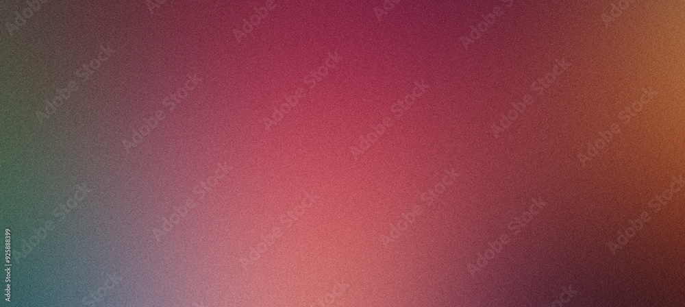 Wall mural Abstract blurred gradient mesh background in warm tones with noise texture effect