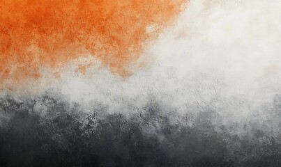 Naklejka premium Orange , gray , light black gradient watercolour background.
