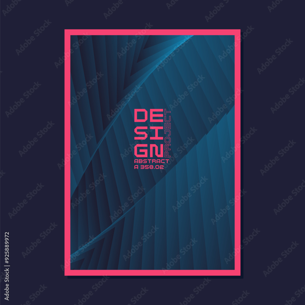 Poster a template to use in your design. template for text information. a composition of geometric shapes. 