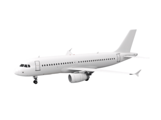 a white airplane with its landing gear