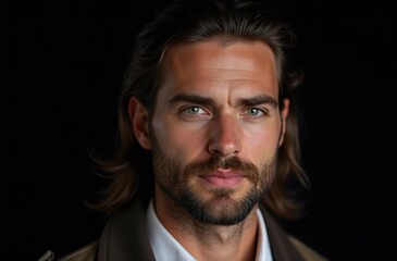 Fototapeta premium Portrait, Hispanic Heritage Month, expressive eyes, cultural identity, inclusion, marketing, social awareness, emotional connection, high-quality imagery, versatile uses.