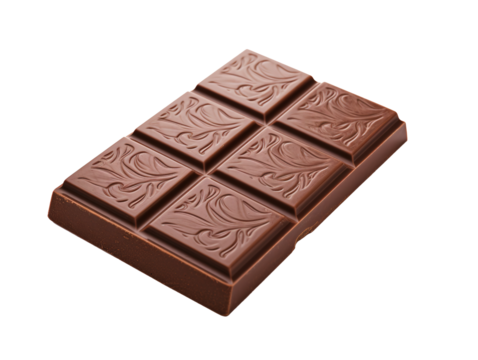 a chocolate bar with a design on it