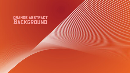 Orange abstract background with curve line for backdrop or presentation
