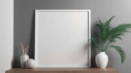 mockup frame, modern interior, background 