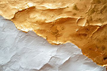 Abstract luxury elegant texture. Deep color and Gold waves background. Golden wave elements and particles. Template poster invitation flyer banner email header. Horizontal. Generative Ai content