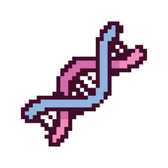 Obraz premium Pixel art illustration showcasing a vibrant and detailed office and school supplies scene. This digital artwork features a variety of pixelated items such as notebooks, pencils, erasers, rulers