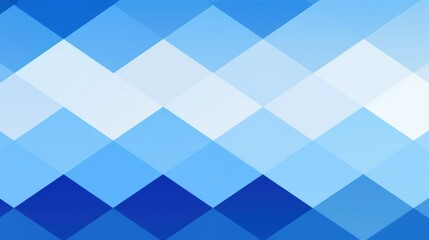 An abstract background featuring blue gradient diamond-shaped blocks creates a modern and dynamic visual effect