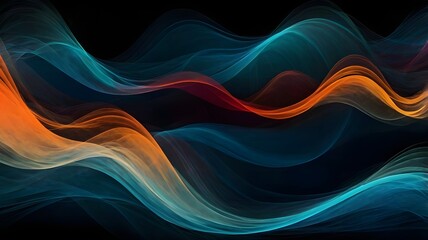 Obraz premium Abstract colorful wave background, background wallpaper