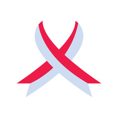 Red & White Ribbon icon