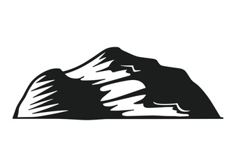 Creative Mountain Silhouette Vector - Nature-Inspired Graphics