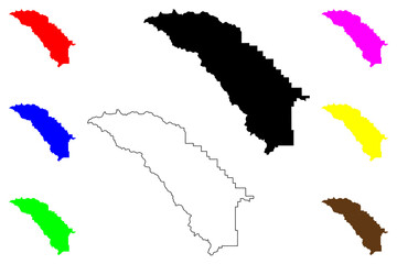 Mineral County, Montana (U.S. county, United States of America, USA, U.S., US) map vector illustration, scribble sketch Mineral map
