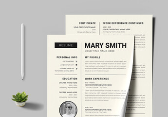 Clean And Professional Resume Layout