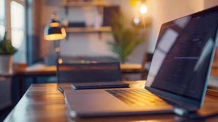 Create an image of a laptop screen featuring a project management tool.