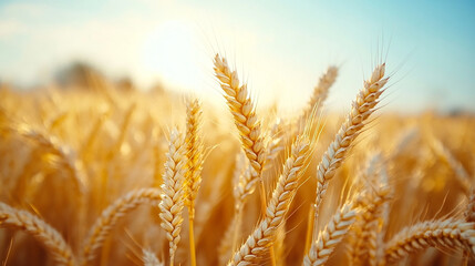 close up field of wheat