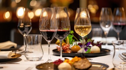 Create an opulent wine and dine experience with a selection of rare wines paired with gourmet dishes, including foie gras and truffle dishes