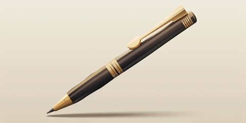 Naklejka premium Intricate illustration of a pen tool icon, showcasing a design concept.