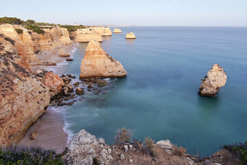 Algarve Portugal. The most beautiful sea coast in southern Europe, beautiful sea and fantastic wild...