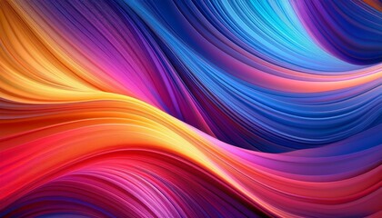 Fototapeta premium An abstract background with smooth, flowing waves of vibrant colors, blending seamlessly to create a sense of motion and energy