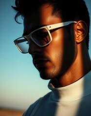 Fototapeta premium Glasses with Striking a Pose