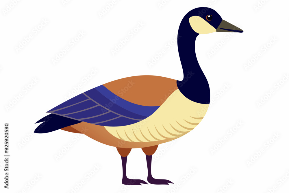 Wall mural Goose vector art and illustration