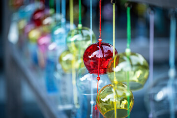 Wind chimes are a symbol of Japanese summer. The Wind Chime Festival is held every summer at Fuji...